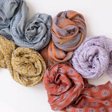 marta block printed scarf