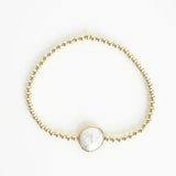 seabreeze gold stretch gold bead bracelet