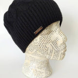 cashmere cable knit skully beanie