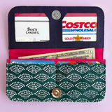 cotton canvas long wallet