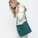 sky’s the limit - medium woven neoprene tote