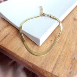 luxe herringbone bracelet