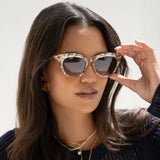 lily acetate cat eye sunglasses