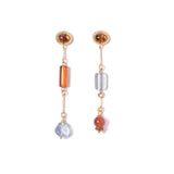 mismatched composition earrings