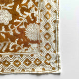 organic cotton block printed scarf