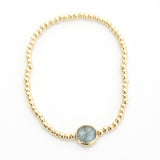 seabreeze gold stretch gold bead bracelet