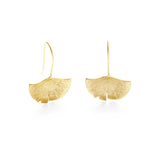 gingko leaf earrings
