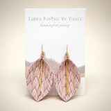 boho leaves w/ bar earrings