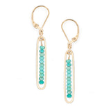 Lyric | Gold Filled Handmade Drop Earrings | Turquoise