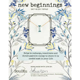 sky blue topaz refined necklace for new beginnings