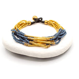 beaded color tube bracelets