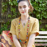 kantha kaleidoscope necklace