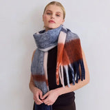 the stockholm scarf, 100% recycled, winter lagoon