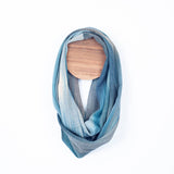 handwoven bamboo silky weave infinity scarf