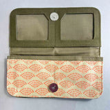 cotton canvas long wallet