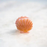 mini scallop shell hair clip