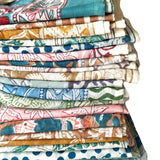 organic cotton block printed scarf