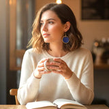 kelly circle dangle earrings