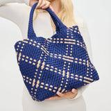 sky’s the limit - medium woven neoprene tote