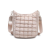 aura - quilted nylon puffer crossbody