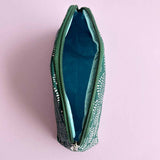 Cotton Canvas Cosmetic Case -  Toiletry Bag - Travel Pouch