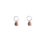 vintage glass teardrop studs