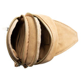 faux suede skyler sling bag