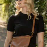 pebble leather sling bag
