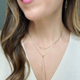 chain link drop earrings