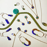 starburst oval charm necklace