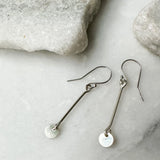 coin bar drop earrings