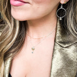 coin hoop everyday earrings