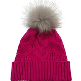 loopy cable pom hat