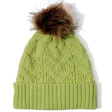 loopy cable pom hat