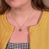 emerald ladybug charm necklace