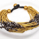 beaded color tube bracelets