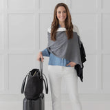 dreamsoft organic cotton travel scarf - colorblock