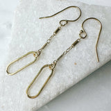 chain link drop earrings