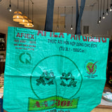 recycled feed bag shopping tote