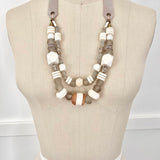 double-layered chunky necklace