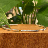 hammered thin open bangle