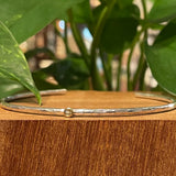 hammered thin open bangle