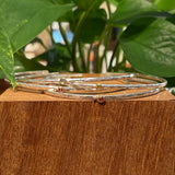 hammered thin open bangle