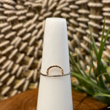 hannah mixed metal horizon stacking ring