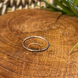 hannah mixed metal horizon stacking ring