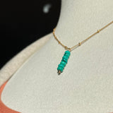 embellish x rach b - turquoise 7-stone linear necklace