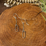chain link drop earrings