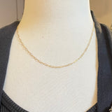 thin paperclip chain necklaces