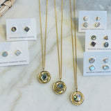 abalone portal necklace