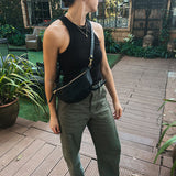 the abby alley big croco sling bag